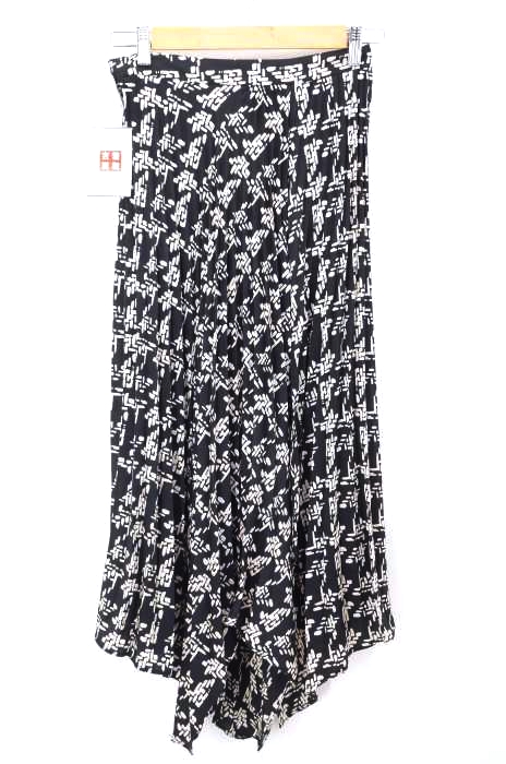 ZARA（ザラ） 総柄サテンプリーツスカート レディース スカート