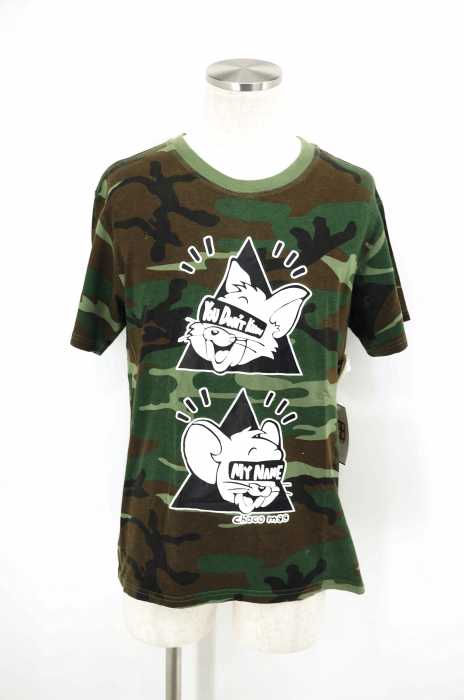 JOYRICH × chocomoo （ジョイリッチ） カモ柄プリントTシャツ メンズ トップス