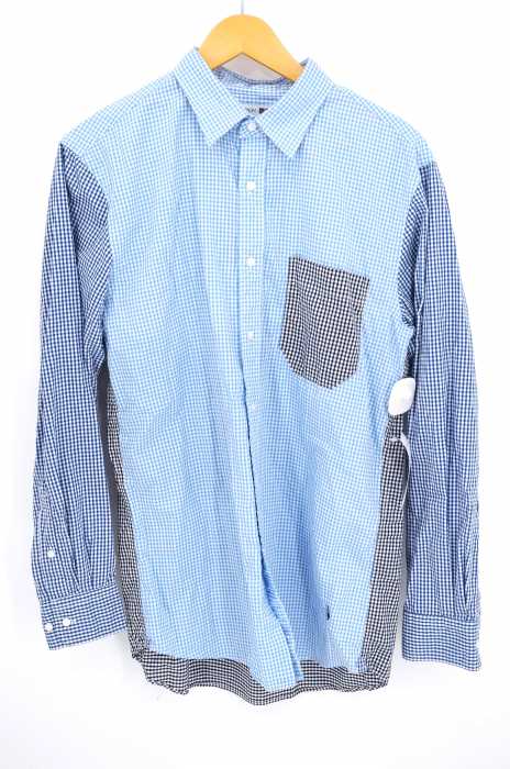 UNIQLO × J.W.Anderson （ユニクロ × ジェイダブリューアンダーソン） チェック柄切替シャツ メンズ トップス