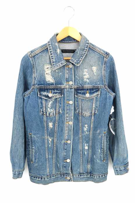 WASHBORN （フルギ） ダメージ クラッシュ加工デニムジャケット レディース アウター