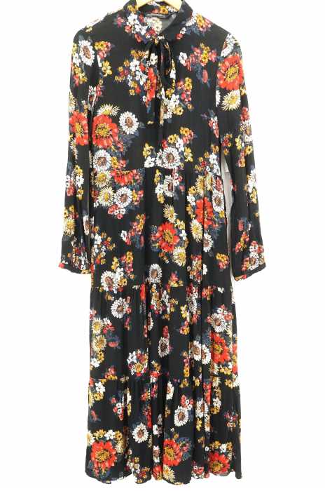ZARA WOMAN (ザラ ウーマン) 花柄シャツワンピース ハーフボタン レディース ワンピース