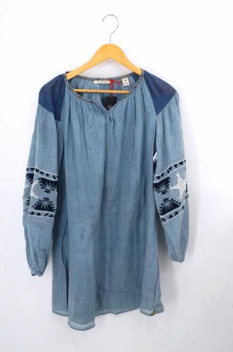 SCOTCH&SODA（スコッチアンドソーダ） インディゴ染め刺繍チュニック レディース トップス