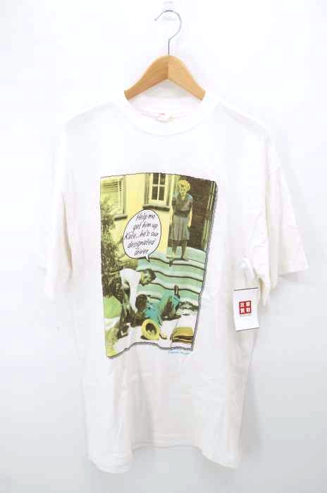 USED古着（ユーズドフルギ） 90S USA製 paper moon フォトプリントTシャツ メンズ トップス