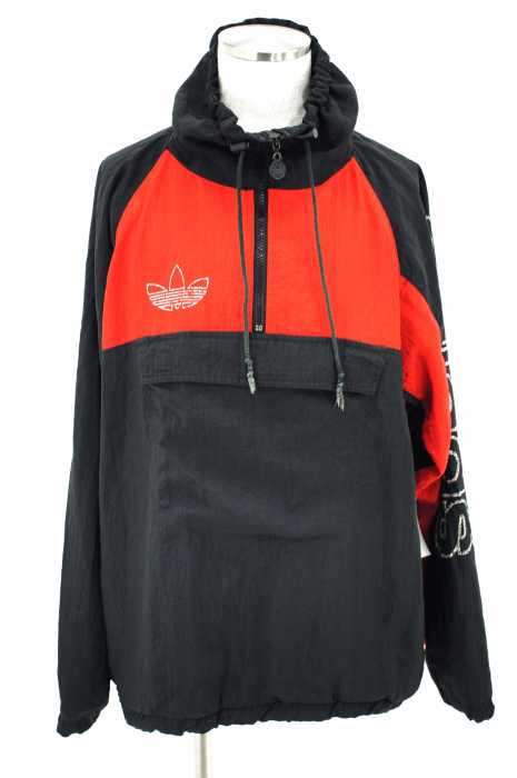 adidas (アディダス) バイカラーハーフジップ メンズ アウター
