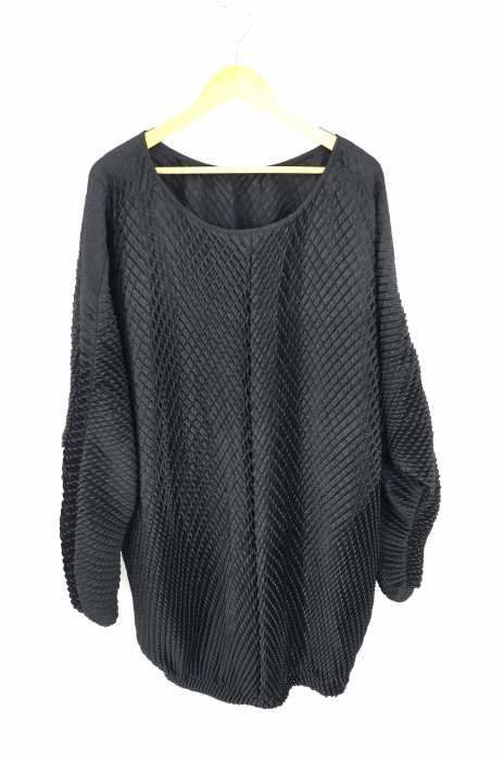 Collection Jeanne Marc () デザインプリーツブラウス レディース トップス