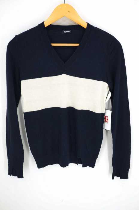 JIL SANDER NAVY(ジルサンダーネイビー) Vネックラインセーター レディース トップス