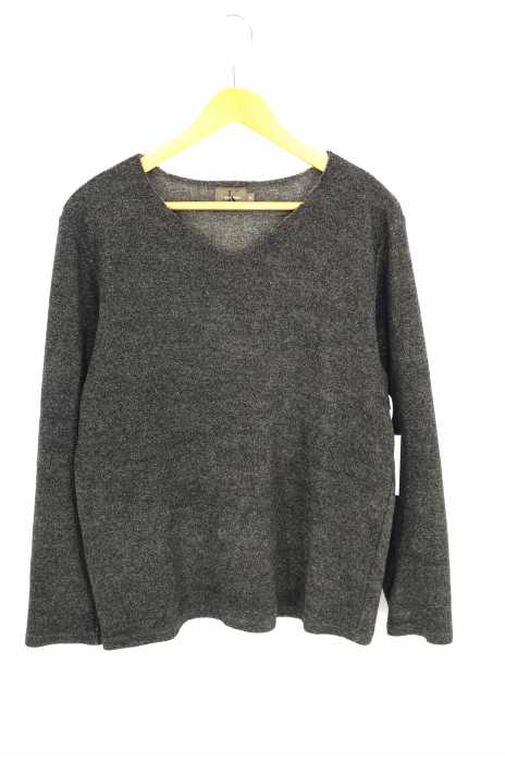 ck Calvin Klein（シーケーカルバンクライン） Vネックカットオフメランジニット メンズ トップス
