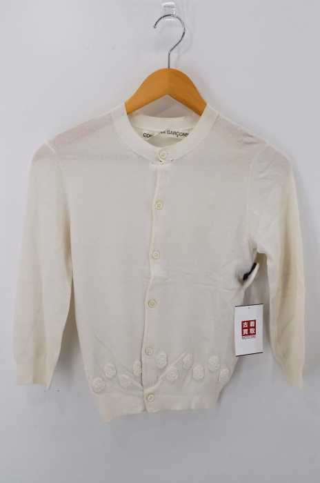 COMME des GARCONS (コムデギャルソン) AD1999 00SS 製品染め 花モチーフ ニットカーディガン レディース トップス