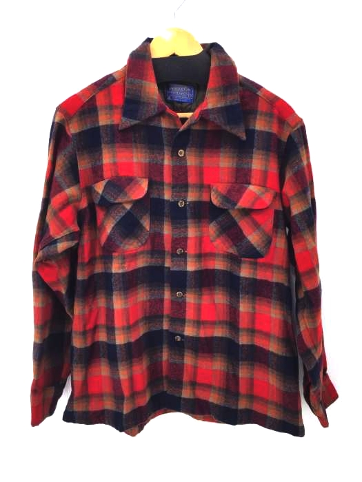 PENDLETON（ペンドルトン） USA製 70S 開襟 ウールチェックシャツ メンズ トップス