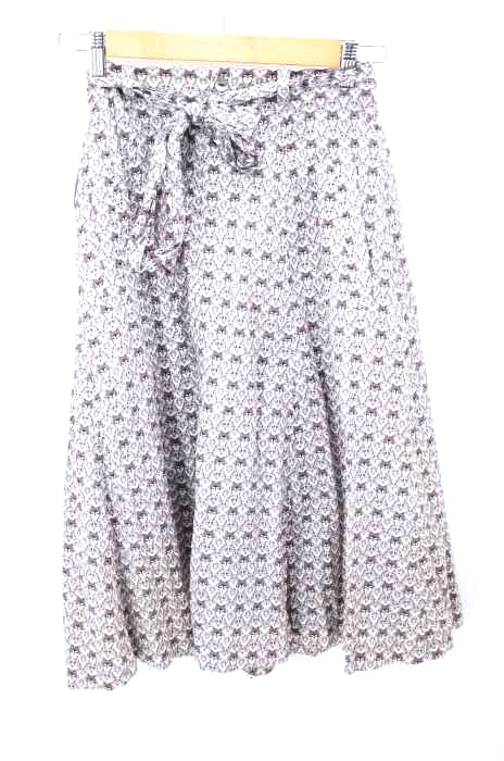 SARAHWEAR（サラウェア） オオカミ 総柄プリント スカート レディース スカート