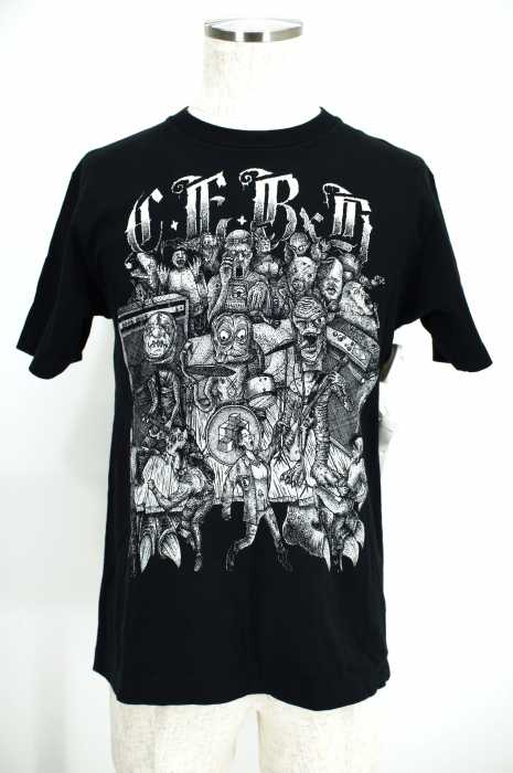 BOUNTY HUNTER×C.E （バウンティーハンター×シーイー） エイリアンプリントTシャツ メンズ トップス