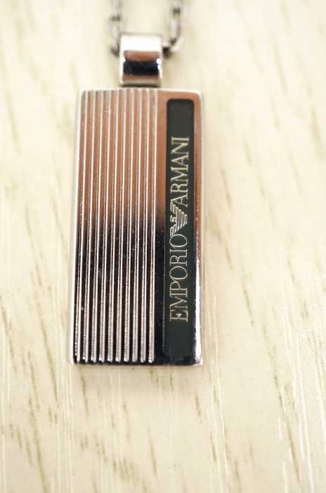 EMPORIO ARMANI （エンポリオアルマーニ） プレートチェーンネックレス メンズ アクセサリー
