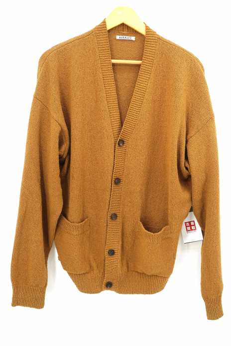 AURALEE （オーラリー） 18SS CORKSCREW YARN KNIT CARDIGAN メンズ  