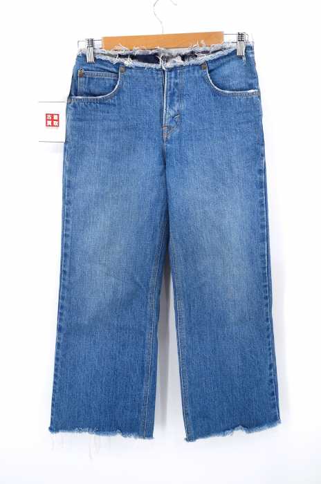 Lee×Cher（リー×シェル） フリンジデニムワイドパンツ レディース パンツ