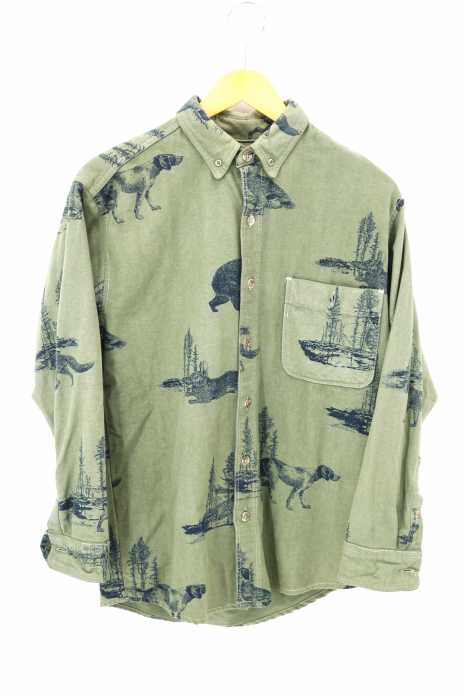 Eddie Bauer (エディーバウアー) 総柄ボタンダウンシャツ メンズ トップス