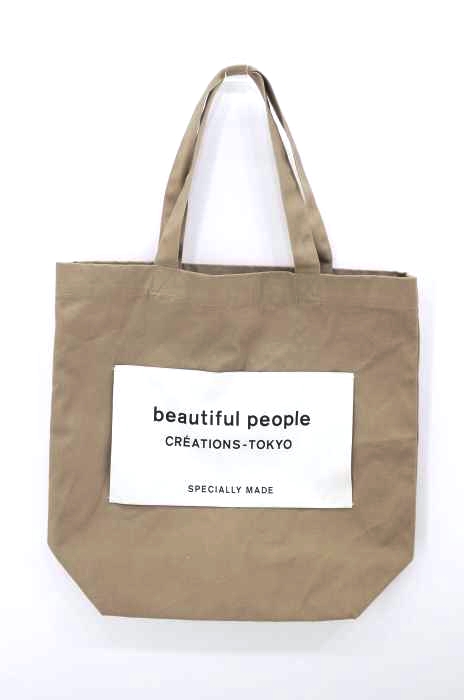 beautiful people(ビューティフルピープル) ネームタグ トートバッグ レディース バッグ