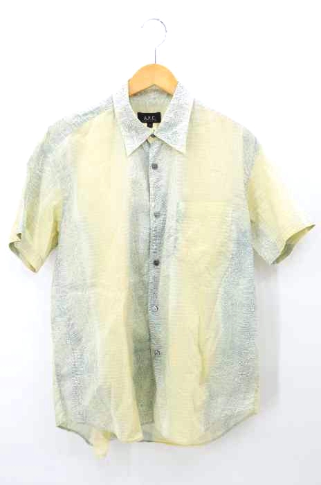 APC(アーペーセー) パイソンデザイン 半袖 シャツ メンズ トップス