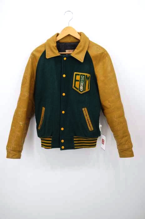 USED古着（ユーズドフルギ） prime sports 70～80S ワッペン装飾 レザー切替 スタジャン メンズ アウター