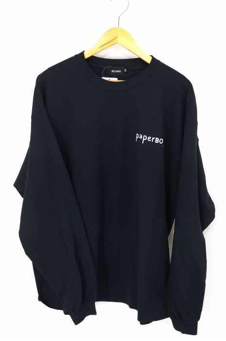 BEAMS × Paperboy（ビームス  ペーパーボーイ） クルーネック プリントロンTEE メンズ トップス