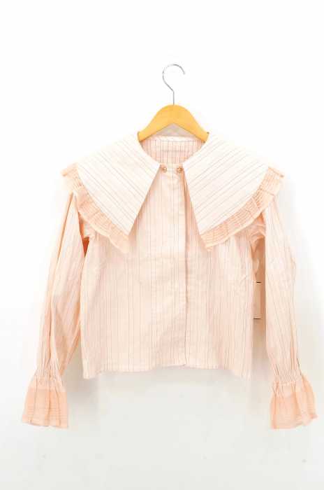 Honey mi Honey（ハニーミーハニー） bigcollarstripeblouse レディース トップス