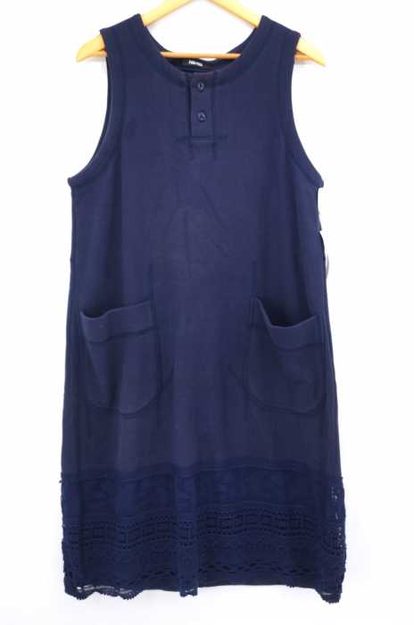 Ne-net （ネネット） 16SS ヘンリーネックフリル切替ワンピース レディース ワンピース
