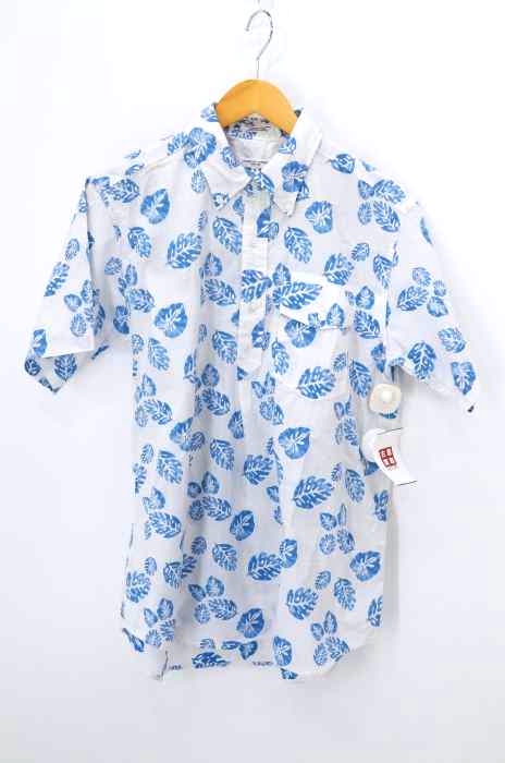 Engineered Garments(エンジニアードガーメンツ) リーフ柄半袖プルオーバーシャツ メンズ トップス