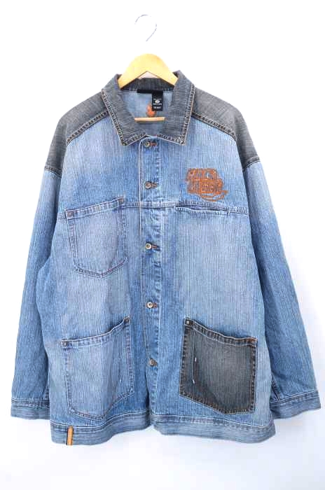 ROCAWEAR（ロカウェア） ロゴ刺繍デニムカバーオール メンズ アウター