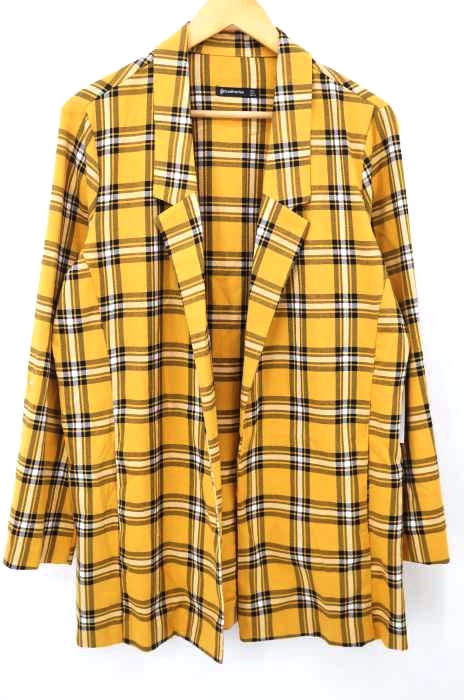 Stradivarius（ストラディバリウス） チェック柄シャツテーラードジャケット レディース パンツ