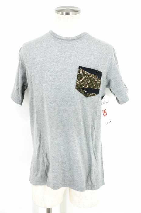fourthirty （フォーサーティー） カモ柄ポケットクルーネックTシャツ メンズ トップス