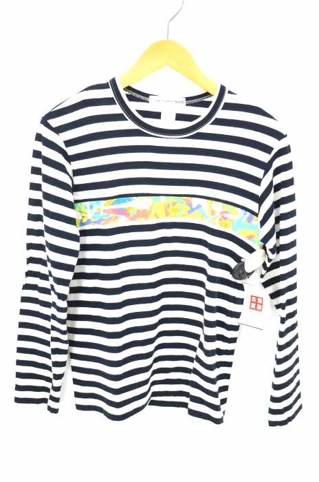 COMME des GARCONS SHIRT（コムデギャルソンシャツ） ボーダーペイントデザインカットソー メンズ トップス