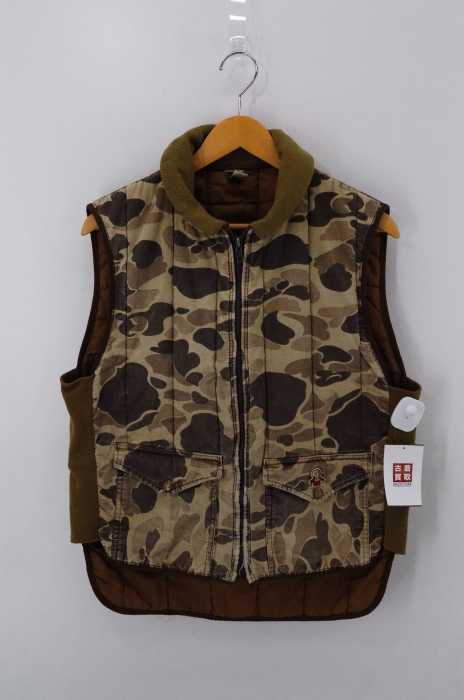 Refrigiwear（リフリッジウェアー） カモ柄 ジップアップベスト メンズ トップス