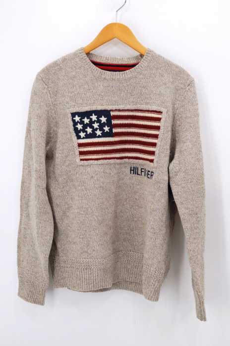 TOMMY HILFIGER（トミーヒルフィガー） 星条旗プリントニット レディース トップス
