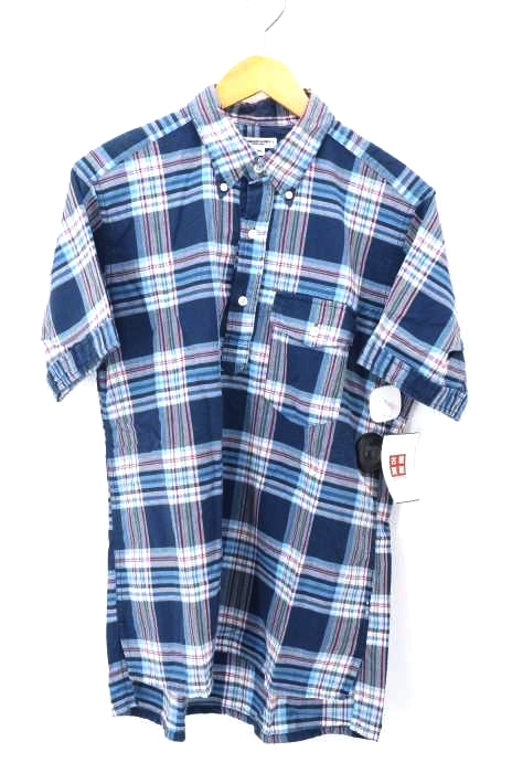 Engineered Garments(エンジニアードガーメンツ) チェック柄半袖プルオーバーシャツ メンズ トップス
