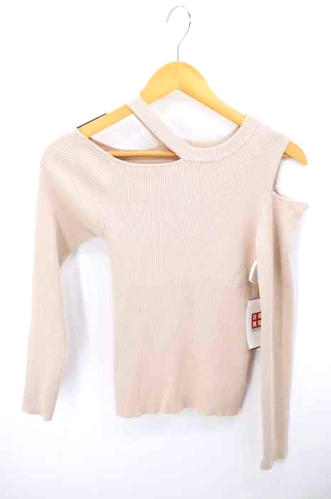 MERCURYDUO(マーキュリーデュオ) 20SS アシメネックスリットリブニット レディース トップス