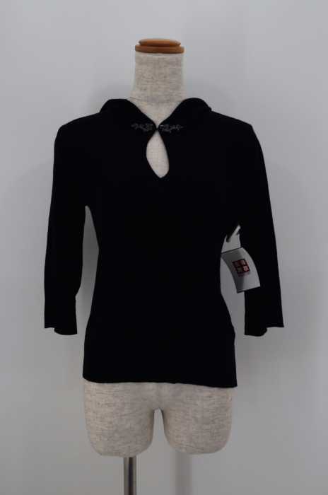 VIVIENNE TAM （ヴィヴィアンタム） ドラゴン装飾 シルク混プルオーバーニットパーカー レディース トップス