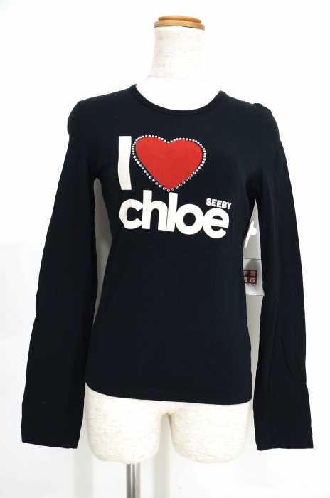 SEE BY CHLOE （シーバイクロエ） スパンコール付きTシャツ レディース トップス