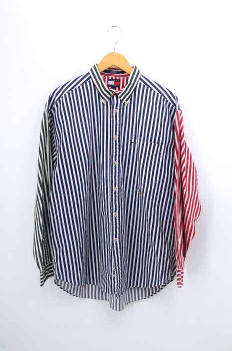 TOMMY HILFIGER（トミーヒルフィガー） クレイジーパターンストライプボタンダウンシャツ メンズ トップス