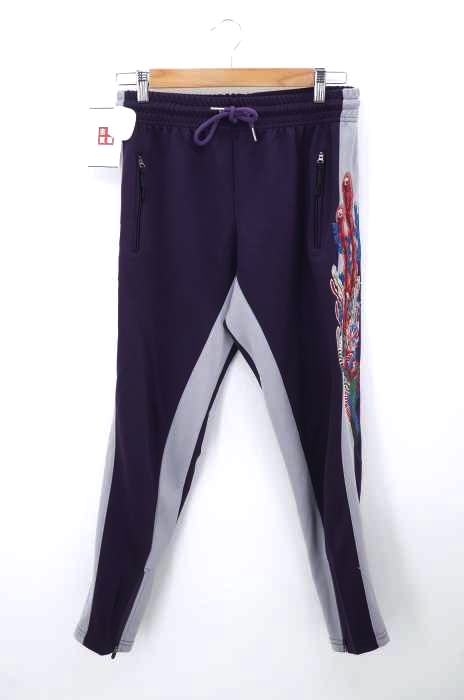 VANQUISH（ヴァンキッシュ） 花鳥ふう月Embroidery テーパードトラックパンツ メンズ パンツ
