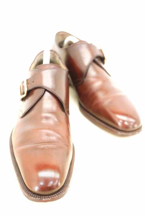 Salvatore Ferragamo （サルヴァトーレフェラガモ） モンクストラップレザーシューズ メンズ シューズ