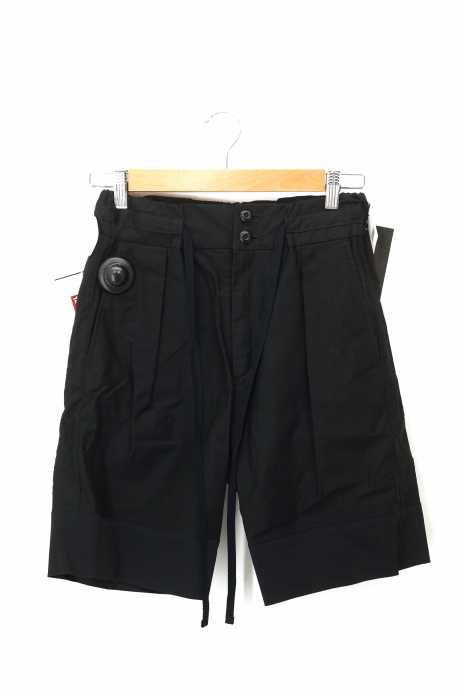 DIET BUTCHER SLIM SKIN(ダイエットブッチャースリムスキン) Drawstring ribbed shorts メンズ パンツ