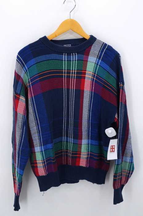 Polo by RALPH LAUREN (ポロバイラルフローレン) チェック柄クルーネックコットンニット メンズ トップス