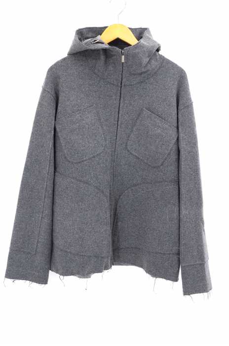 EMPORIO ARMANI (エンポリオアルマーニ) GREEN LINE 4ポケットフードウールジャケット メンズ アウター