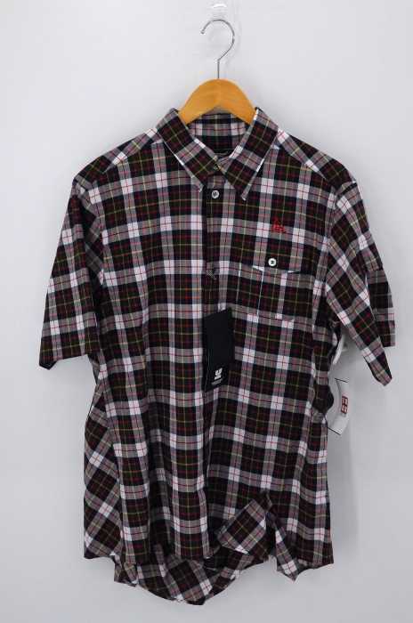UNDERCOVER (アンダーカバー) 19SS BLOODY GEEKERS 変形チェック柄ボタンシャツ メンズ トップス