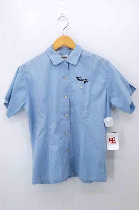 USED古着（ユーズドフルギ） OLYMPIAN チェーン ステッチ ボーリング シャツ レディース トップス