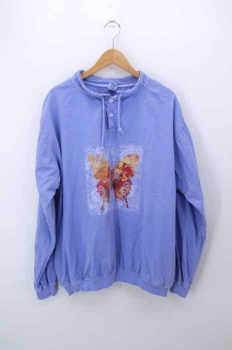 CRAZY SHIRTS(クレイジーシャツ) USA製 Lavender Dyed バタフライプリントスモック レディース トップス