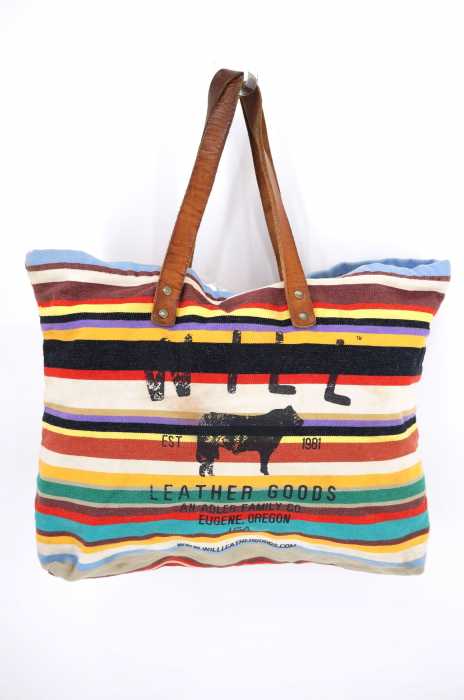 Will Leather Goods（ウィルレザーグッズ） ボーダー柄キャンバストートバッグ メンズ バッグ