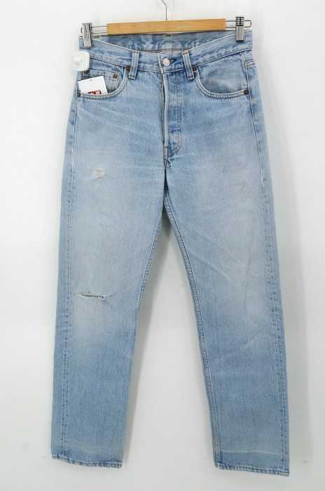 Levi's （リーバイス） 501 ボタンフライダメージ加工デニムパンツ レディース パンツ