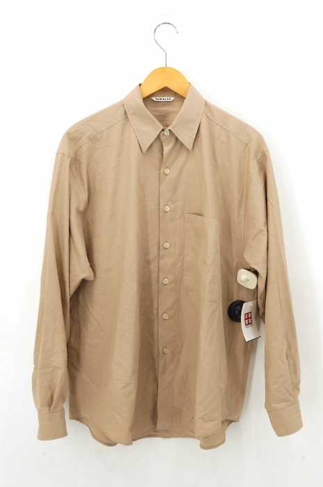 AURALEE （オーラリー） 19ss WASHED FINX TWILL BIG SHIRTS メンズ トップス