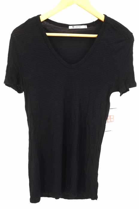 T by Alexander Wang （ティーバイアレキサンダーワン） Uネック レーヨン TEE メンズ トップス