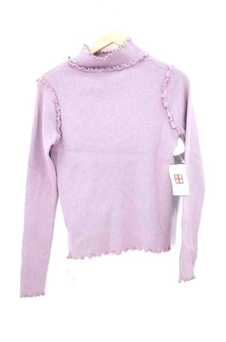 FREES SHOP（フリーズショップ） 配色メローリブニット レディース トップス
